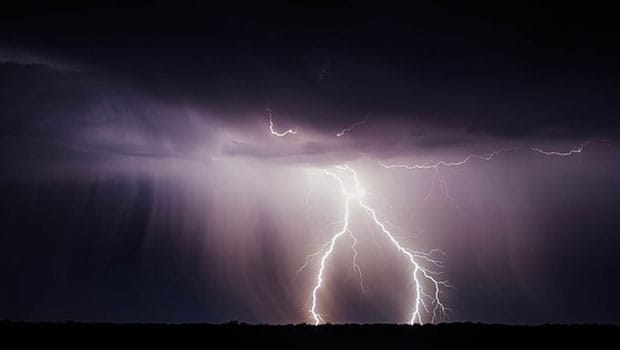 Lightning storm