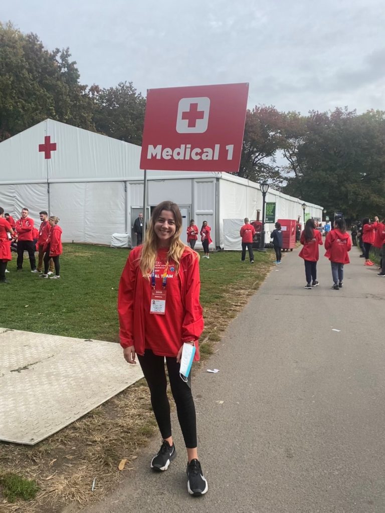 Au Pair Sofia volunteer translator at the New York City marathon