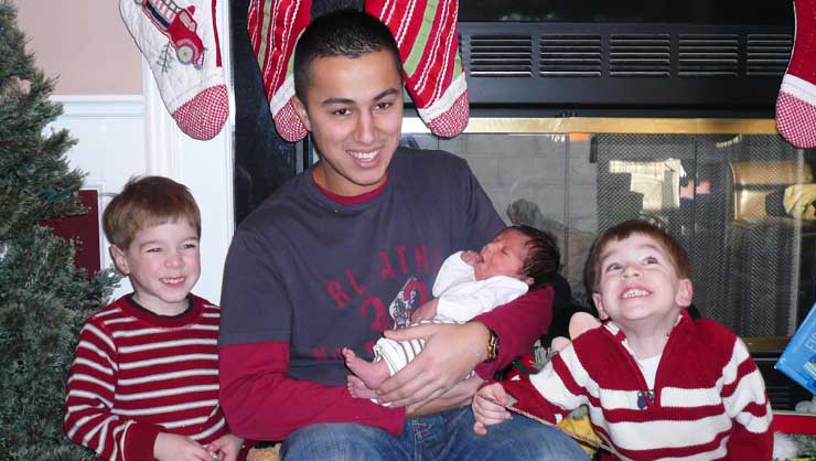 Au pair Nassim worked at a recreation center in his home country.
