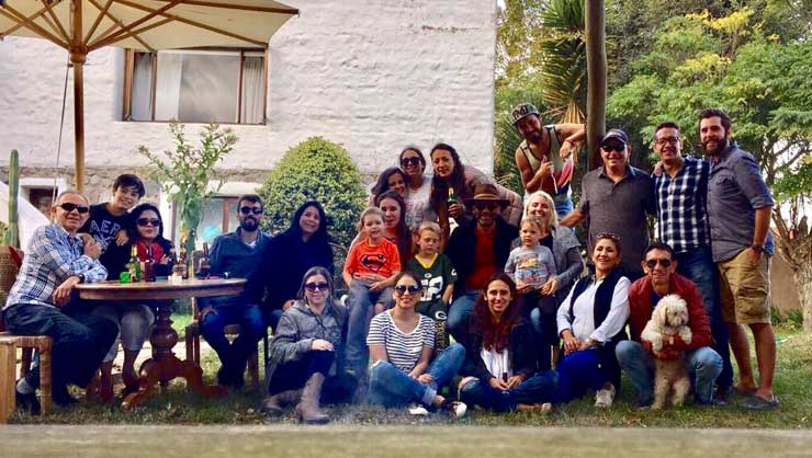 The au pair program connected multiple families and cultures for one big meal together.