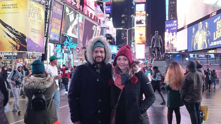 Simone and her fiance, Adriaan, did their au pair year at the same time.