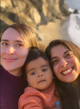 Au pair Valentina with her host mom and host child